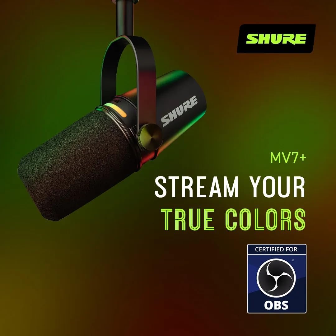 Shuere MV7 Podcast & Streaming Microphone